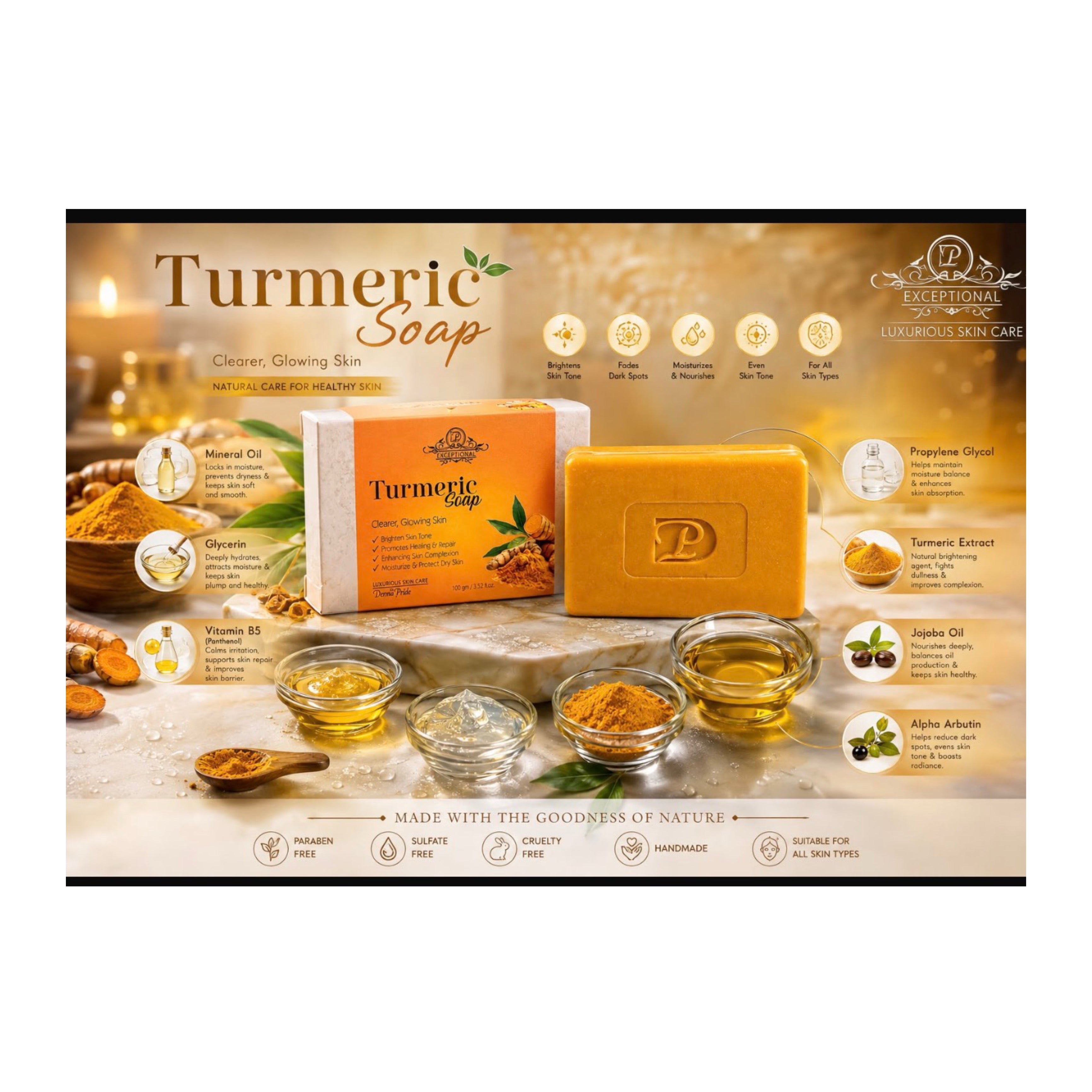 Turmeric soap