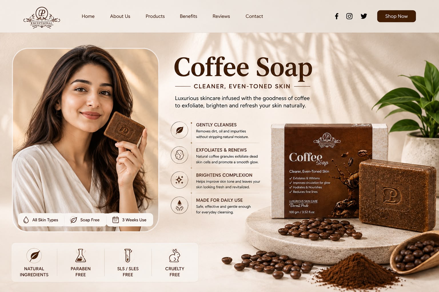 Coffee soap