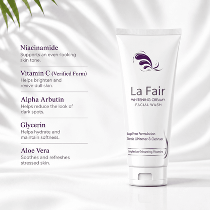 Ingredients-LaFairCreamyfaceWash-DermaPride